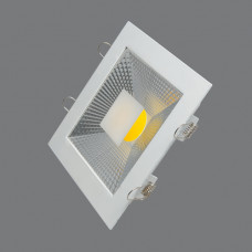 704SQ-15-3000K Светильник встраиваемый,квадратный,LED,15W